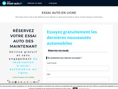 Détails : Réserver un essai auto en concession
